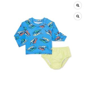 Kids Blue Dinosaur Swim Set